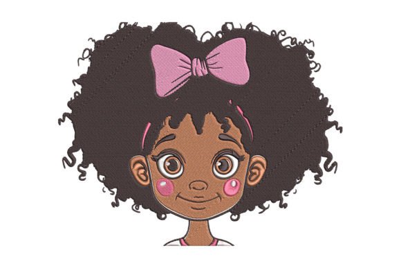 Cute Black Girl Embroidery File Review for Boutiques