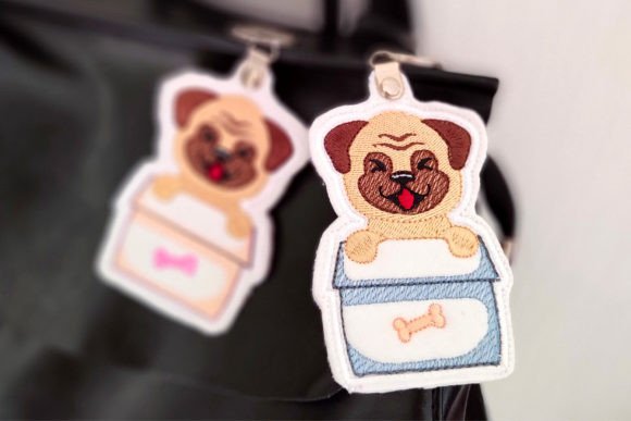 Pug Box Embroidery Design Review for Merch