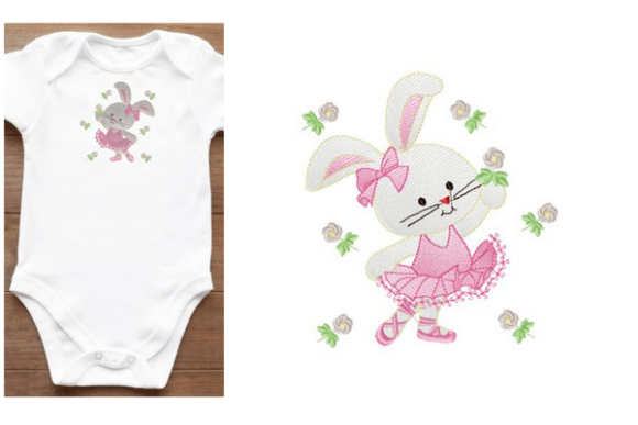 Rabbit Embroidery Designs for Small Shops